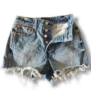 Gap 1969 Curvy Cheeky Distressed Cutoff Shorts 27/4